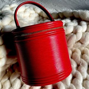 Authentic LOUIS VUITTON Cannes - Lock & Key - Epi Red Leather